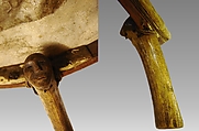 Kelyaut (frame drum), Northern Alaskan Eskimo; Family: Eskimavan, Willow wood, various materials, Native American (Inuit,   Iñupiaq probably)
